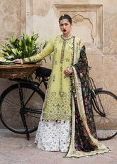 3-PC Unstitched Embroidered Lawn Nirmal By Hussain Rehar | Suk